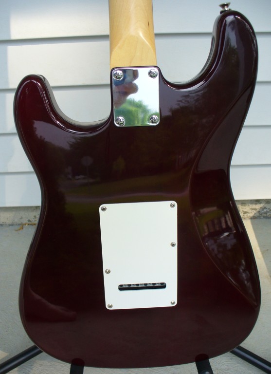 '97 MIK Squier Strat - rear body view