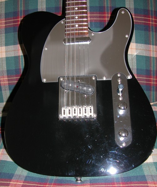 black and chrome telecaster