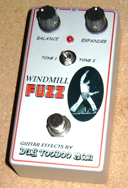 'Windmill Fuzz' Univox Super-Fuzz clone pedal - top
