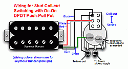 Stud coil-cut switch wiring configuration